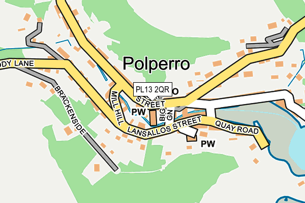 PL13 2QR map - OS OpenMap – Local (Ordnance Survey)