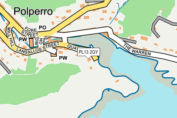 PL13 2QY map - OS OpenMap – Local (Ordnance Survey)