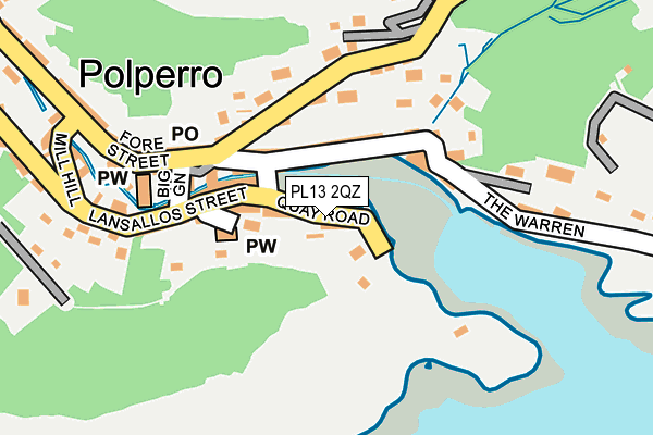 PL13 2QZ map - OS OpenMap – Local (Ordnance Survey)