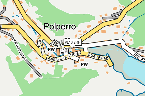 PL13 2RF map - OS OpenMap – Local (Ordnance Survey)
