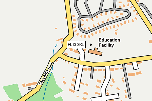 PL13 2RL map - OS OpenMap – Local (Ordnance Survey)