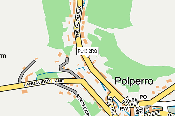 PL13 2RQ map - OS OpenMap – Local (Ordnance Survey)