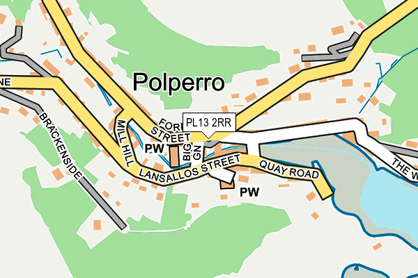 PL13 2RR map - OS OpenMap – Local (Ordnance Survey)