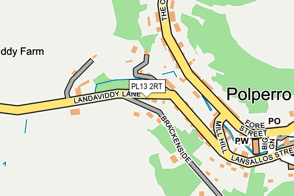 PL13 2RT map - OS OpenMap – Local (Ordnance Survey)