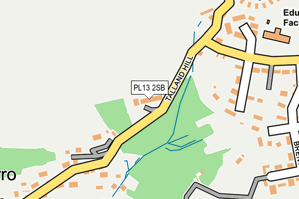 PL13 2SB map - OS OpenMap – Local (Ordnance Survey)
