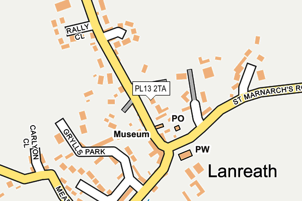 PL13 2TA map - OS OpenMap – Local (Ordnance Survey)