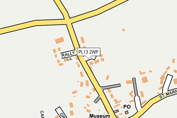 PL13 2WP map - OS OpenMap – Local (Ordnance Survey)