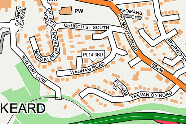 Map of WOODCOCK'S CLUB LIMITED at local scale
