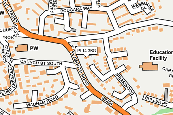 PL14 3BG map - OS OpenMap – Local (Ordnance Survey)