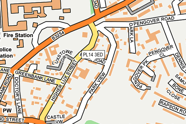 PL14 3ED map - OS OpenMap – Local (Ordnance Survey)