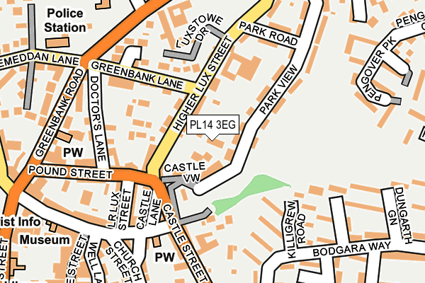 PL14 3EG map - OS OpenMap – Local (Ordnance Survey)