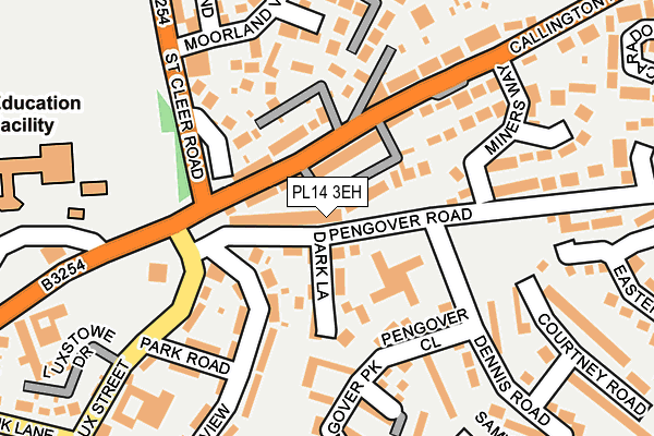 PL14 3EH map - OS OpenMap – Local (Ordnance Survey)