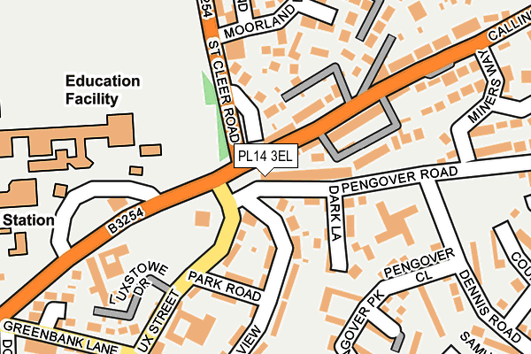 PL14 3EL map - OS OpenMap – Local (Ordnance Survey)