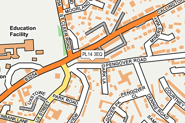 PL14 3EQ map - OS OpenMap – Local (Ordnance Survey)