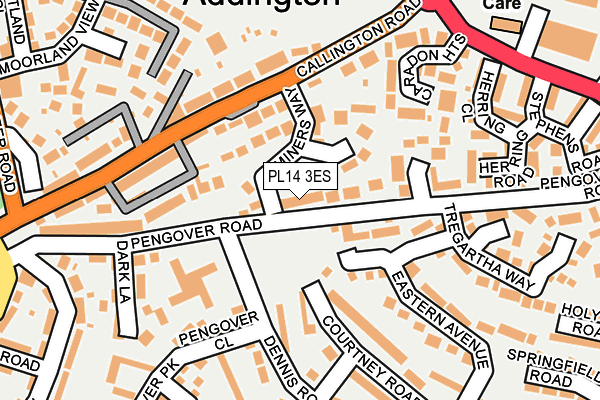 PL14 3ES map - OS OpenMap – Local (Ordnance Survey)