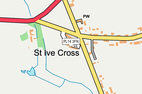 PL14 3FN map - OS OpenMap – Local (Ordnance Survey)