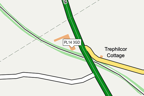 PL14 3GD map - OS OpenMap – Local (Ordnance Survey)