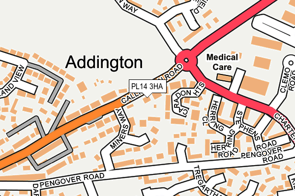 PL14 3HA map - OS OpenMap – Local (Ordnance Survey)