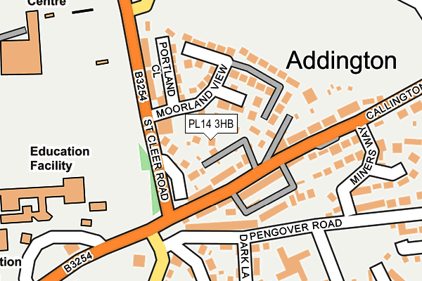 PL14 3HB map - OS OpenMap – Local (Ordnance Survey)