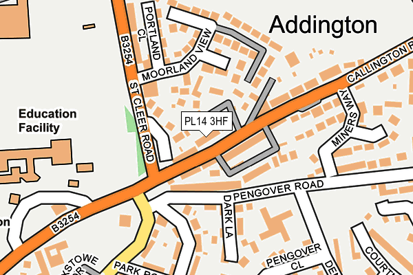 PL14 3HF map - OS OpenMap – Local (Ordnance Survey)