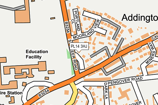 PL14 3HJ map - OS OpenMap – Local (Ordnance Survey)