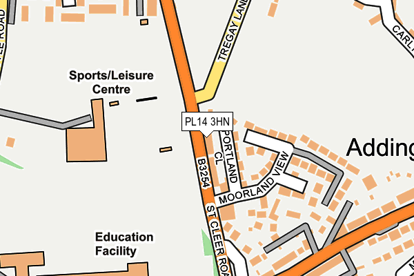 PL14 3HN map - OS OpenMap – Local (Ordnance Survey)