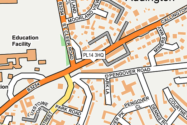 PL14 3HQ map - OS OpenMap – Local (Ordnance Survey)