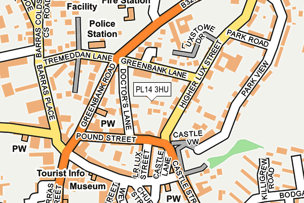 PL14 3HU map - OS OpenMap – Local (Ordnance Survey)