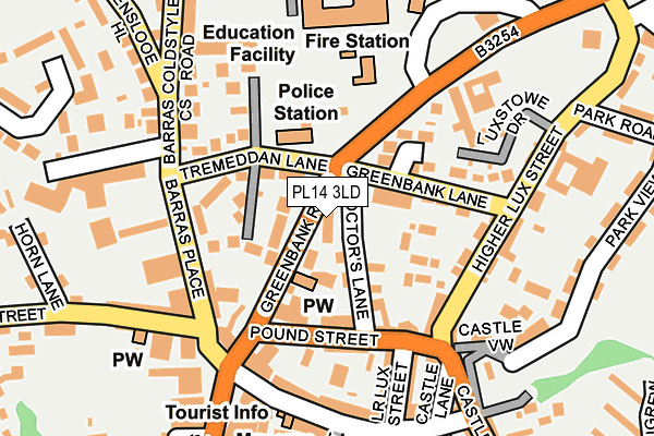 PL14 3LD map - OS OpenMap – Local (Ordnance Survey)