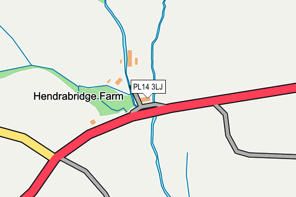 PL14 3LJ map - OS OpenMap – Local (Ordnance Survey)