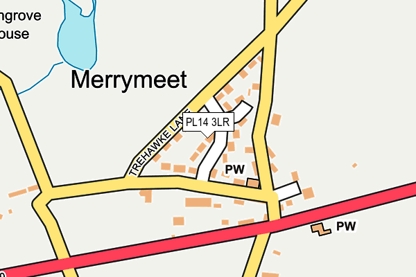 PL14 3LR map - OS OpenMap – Local (Ordnance Survey)