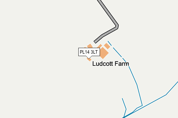 PL14 3LT map - OS OpenMap – Local (Ordnance Survey)
