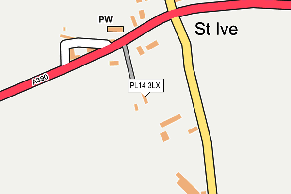 PL14 3LX map - OS OpenMap – Local (Ordnance Survey)