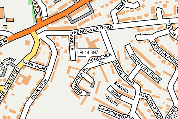 PL14 3NZ map - OS OpenMap – Local (Ordnance Survey)