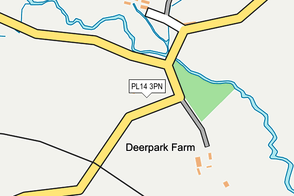 PL14 3PN map - OS OpenMap – Local (Ordnance Survey)