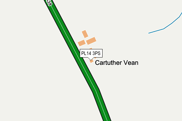 PL14 3PS map - OS OpenMap – Local (Ordnance Survey)