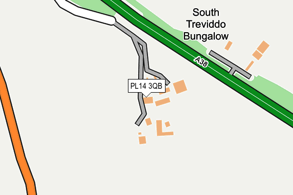 PL14 3QB map - OS OpenMap – Local (Ordnance Survey)