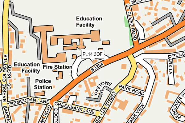 PL14 3QF map - OS OpenMap – Local (Ordnance Survey)