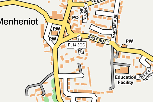 PL14 3QG map - OS OpenMap – Local (Ordnance Survey)