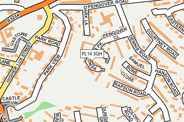 PL14 3QH map - OS OpenMap – Local (Ordnance Survey)