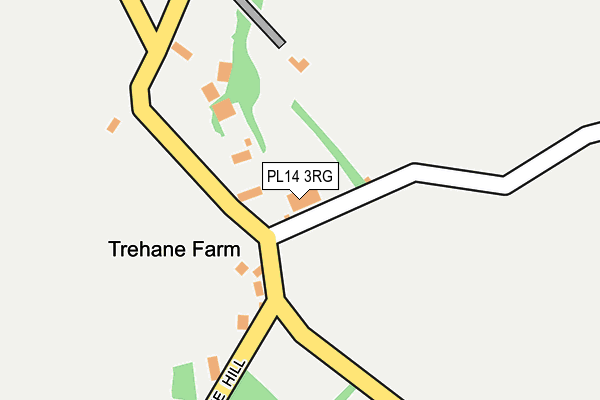 PL14 3RG map - OS OpenMap – Local (Ordnance Survey)