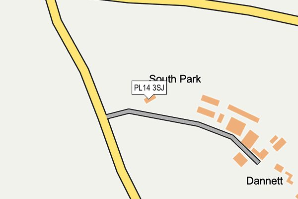 PL14 3SJ map - OS OpenMap – Local (Ordnance Survey)