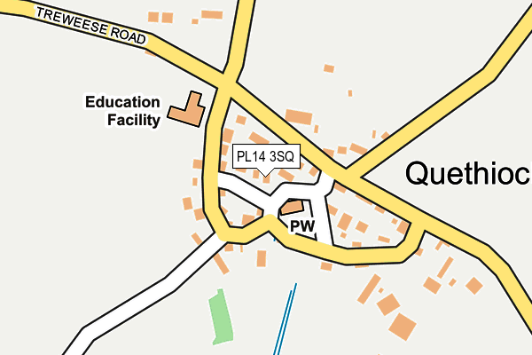 PL14 3SQ map - OS OpenMap – Local (Ordnance Survey)