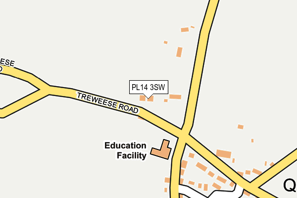 PL14 3SW map - OS OpenMap – Local (Ordnance Survey)