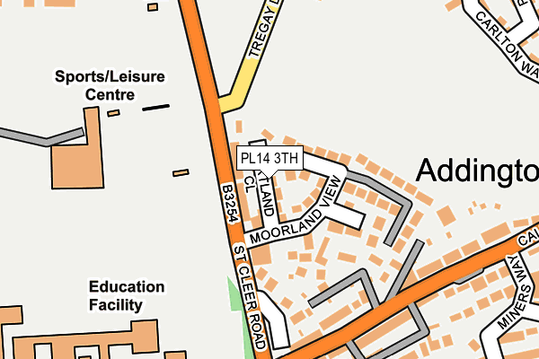 PL14 3TH map - OS OpenMap – Local (Ordnance Survey)