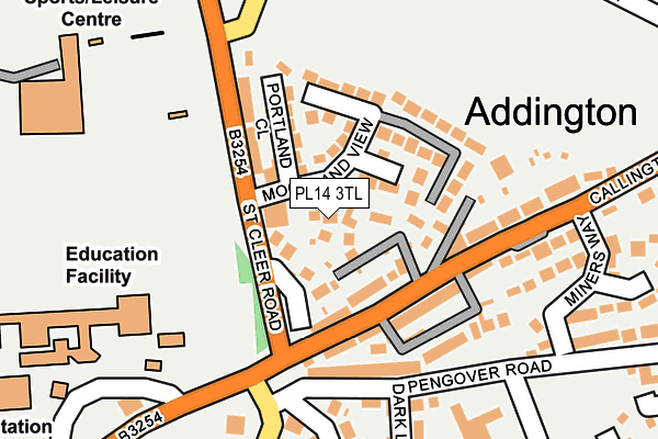 PL14 3TL map - OS OpenMap – Local (Ordnance Survey)