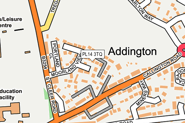 PL14 3TQ map - OS OpenMap – Local (Ordnance Survey)