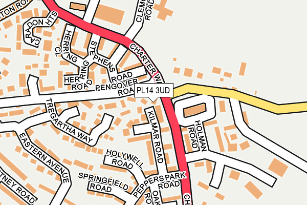 PL14 3UD map - OS OpenMap – Local (Ordnance Survey)