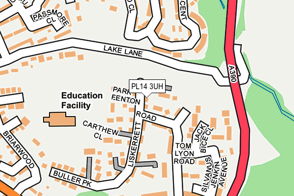 PL14 3UH map - OS OpenMap – Local (Ordnance Survey)