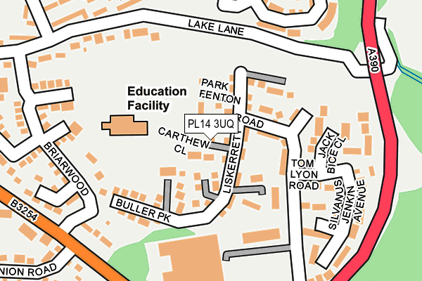 PL14 3UQ map - OS OpenMap – Local (Ordnance Survey)